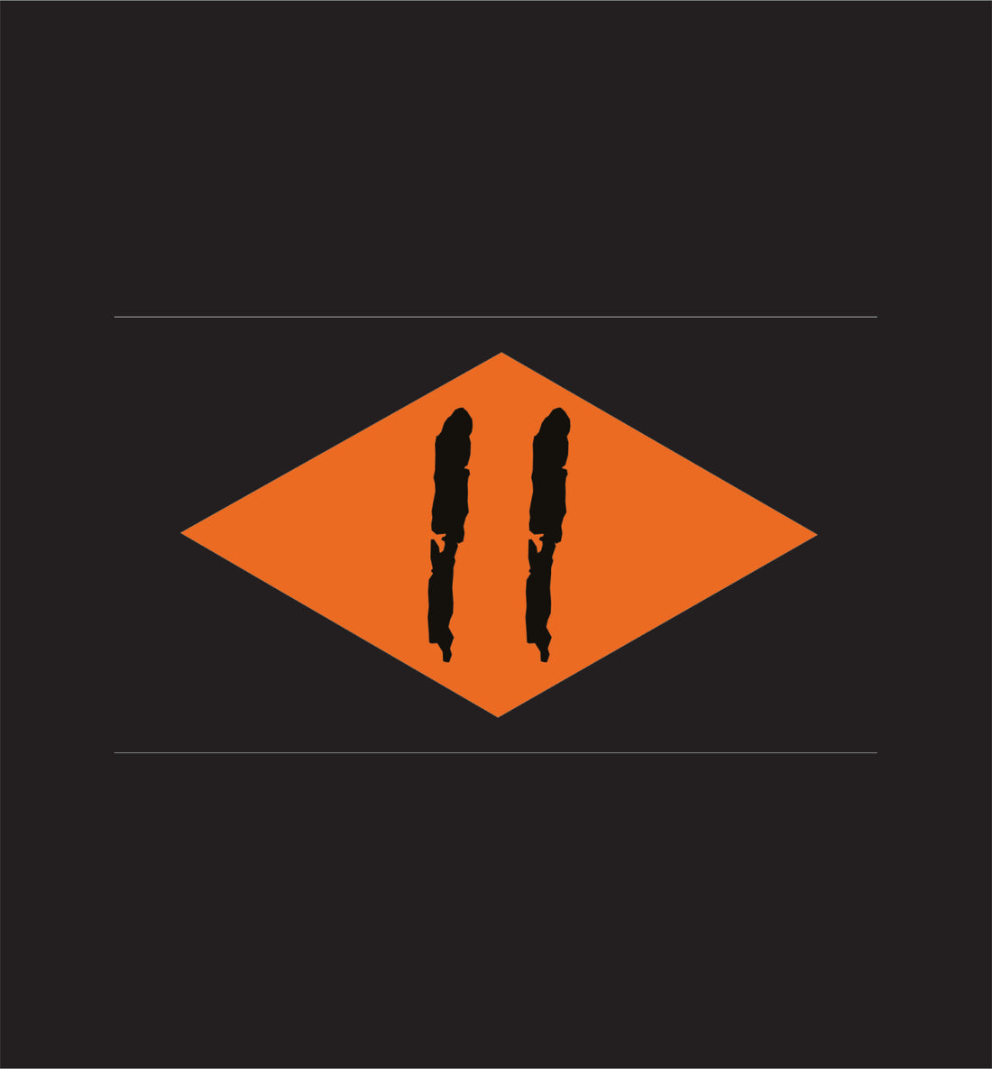 Sua Sponte Design Orange Diamond Screen Printing