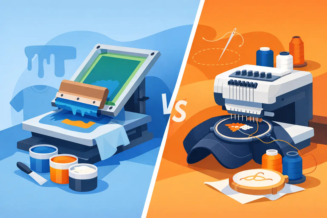 Screen Printing vs Embroidery - Which Fits?