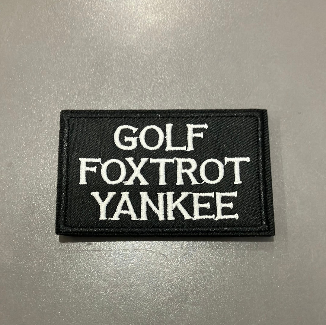 Golf Foxtrot Yankee Patch