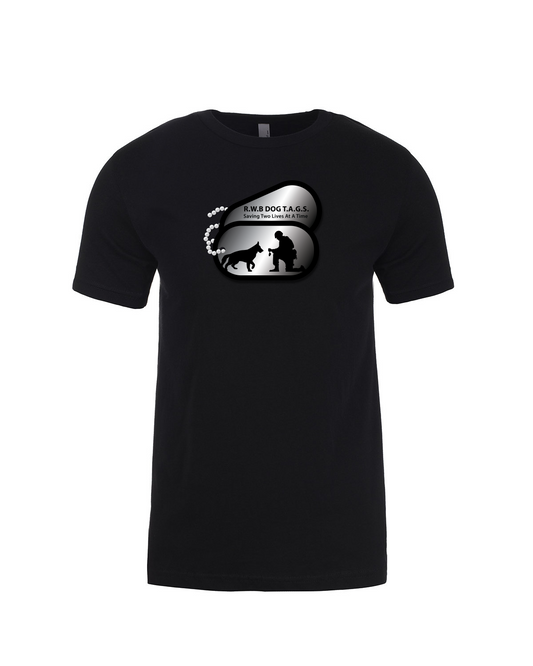 RWB Dog Tags Front Tee